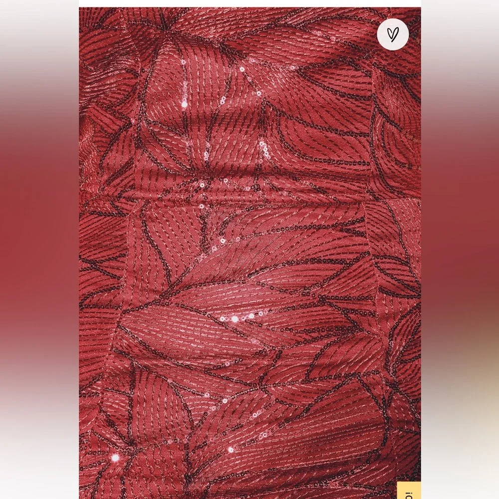 NWT Pure Beauty Wine Red Sequin Sleeveless Maxi Dress - Picture 5 of 5